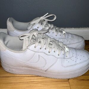 Like New Nike Air Force 1 Craft White Sz 12